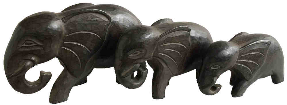 Schöner Holz Elefant Statue Deko Afrika Dekoration Handarbeit Bali Elefant 32 